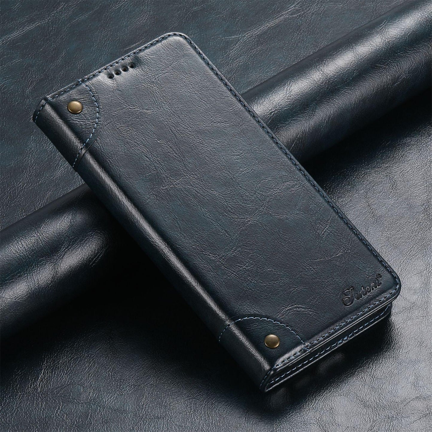 For Samsung S25 S24 S23 S22 Note20 Ultra Plus Phone Case, Smooth Surface Flip Wallet Case For Women Men Durable Faux Card Slot Leather Kickstand Magnetic Clasp Shockproof Phone Case