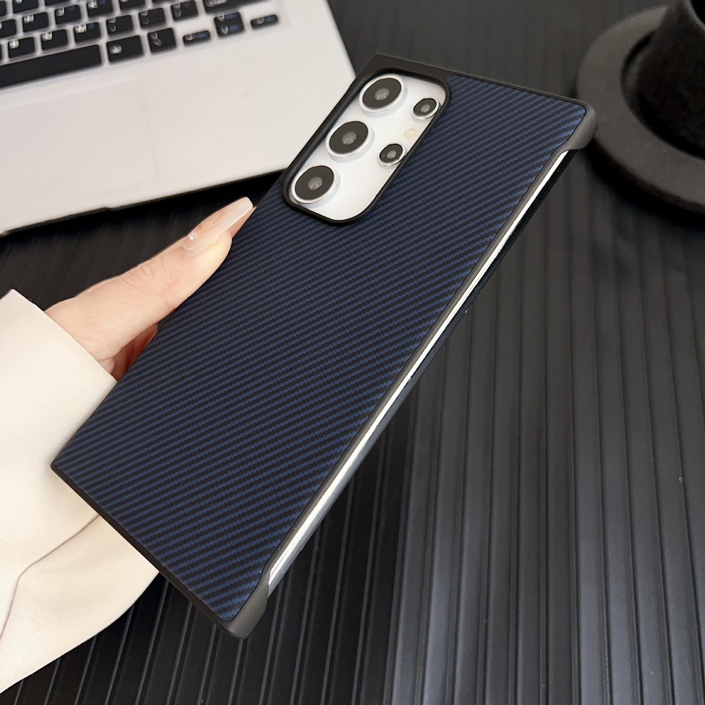 For Samsung S25Ultra S25+ S25 S24Ultra S24+ S24 Phone Case, Matte Cooling PC Frameless Leather Ultra Slim, Camera Protection Cover Hard Cover
