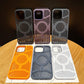 For iPhone 16ProMax 16 15 14 13 12 Plus Pro Max Phone Case, Hollow Out Matte Cooling Magnetic PC Ultra Light, Heat Dissipation Metal Lens Protection Soft Full Cover