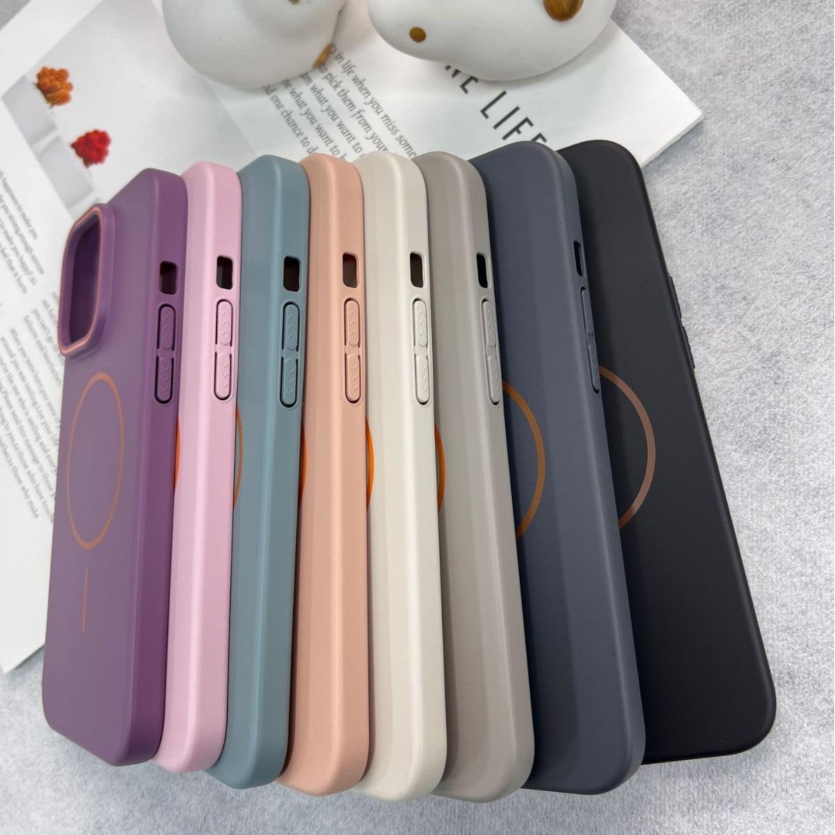 Matte Magnetic Two-tone Slim PC Phone Case For iPhone 16ProMax 15 14 13 12 11 X/XS XSMax Skin Feel Bumper Shockproof Hard Full Cover