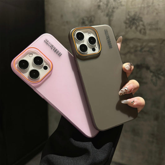 Matte Clear Two-tone Slim PC Phone Case For iPhone 16ProMax 15 14 13 12 Transparent Skin Feel Bumper Shockproof Hard Full Cover