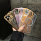 Matte Clear Magnetic Two-tone Slim PC Phone Case For iPhone 16ProMax 15 14 13 12 Transparent Skin Feel Bumper Shockproof Hard Full Cover