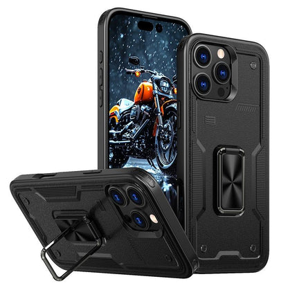 Anti-Dust Matte Anti-Fall Heavy Duty Protection Shockproof Phone Case With Kickstand for iPhone 16ProMax 16 15 14 13 12 11 XR Bumper Hard Full Cover