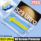 2pcs Install Tool Accessories Curved Edge Tempered Glass For Samsung S25 S24 S23 S22 S21 Note20 Screen Protector Film