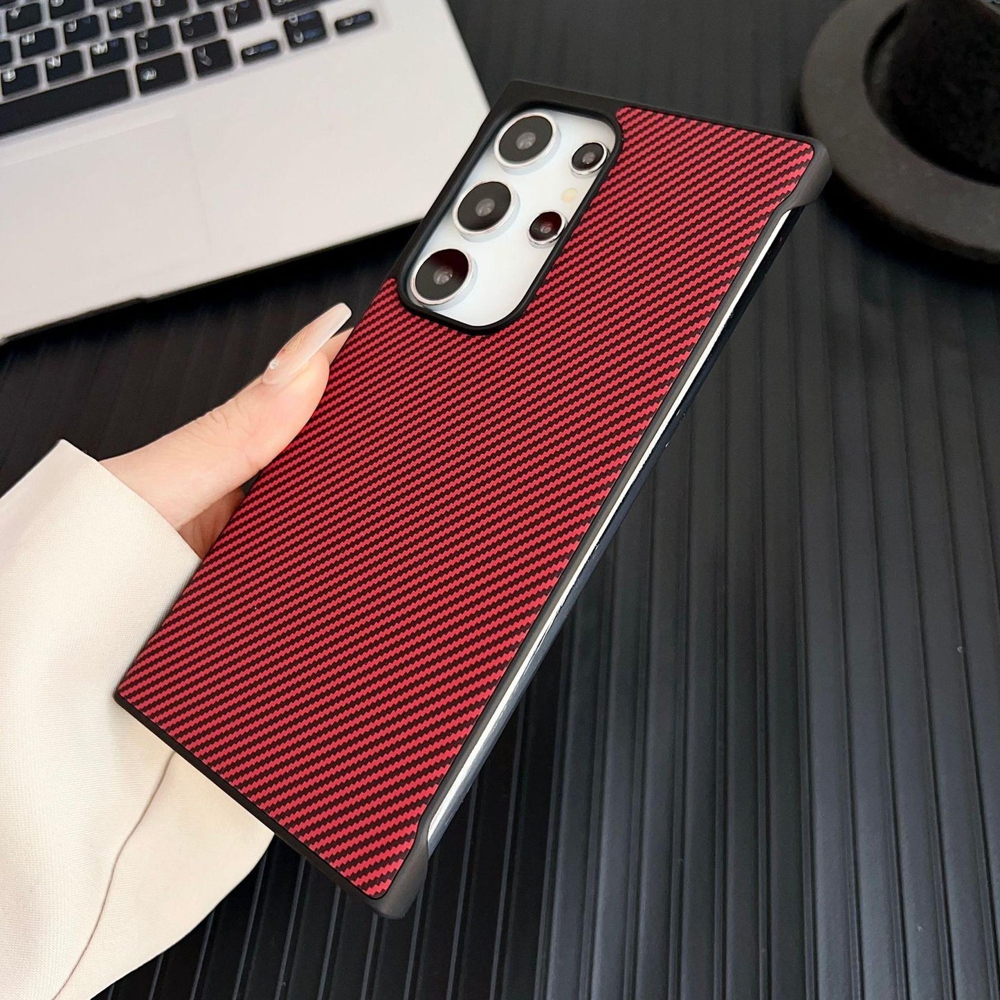 For Samsung S25Ultra S25+ S25 S24Ultra S24+ S24 Phone Case, Matte Cooling PC Frameless Leather Ultra Slim, Camera Protection Cover Hard Cover