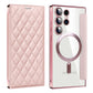 Magnetic Suction Flip Leather Case For Samsung S25 S24 S23 S22 for Magsafe Case High Leather Equipped With Lens Film Case