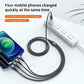 1.2m/2m 6A 4in1 One Drag Four Fast Filling Line Cable Aluminum Alloy + Two-color Braided Thread Fast Charging IP Type-C Android Universal