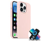 Strong Magnetic Liquid Silicone Antislip Phone Case for iPhone 16 15 14 13 12 Pro Max for MagSafe, Skin-friendly Shockproof Full Cover with Microfiber Lining