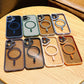 Crystal High Definition Clear Magnetic Phone Case For iPhone 16ProMax 16 15 14 13 12 11 Pro Max Plus Transparent HD Metal Len Protection Hardware Hard Full Cover