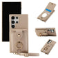 Crossbody Mirror Wallet with Card Holder Phone Case for Samsung Galaxy S25 S24 S23 S22 Ultra Plus S24 FE Back Cover
