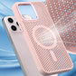 For S25Ultra S25 S24 S23 Phone Case, Thin Magnetic Cooling PC Luxury Metal Camera Frame Protection For Magsafe Heat Dissipation Hard Full Cover