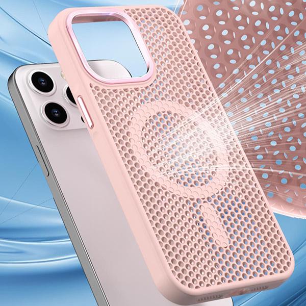 For S25Ultra S25 S24 S23 Phone Case, Thin Magnetic Cooling PC Luxury Metal Camera Frame Protection For Magsafe Heat Dissipation Hard Full Cover