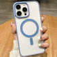 Retro Matte Transparent Magnetic Wireless Charging Compatible Case for iPhone 16ProMax 16 15 14 13 12 Pro Max - Shockproof PC Acrylic Hard Phone Cover