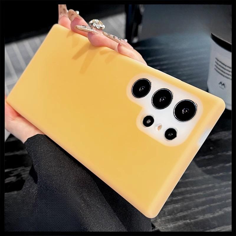 Luxury Lovely Liquid Silicone Jelly style Precision Len Protection Phone Case For Samsung S25Ultra S24FE S25 S24 S23, Soft Skin Feel Silicone Shockproof Soft Cover With Microfiber Lining