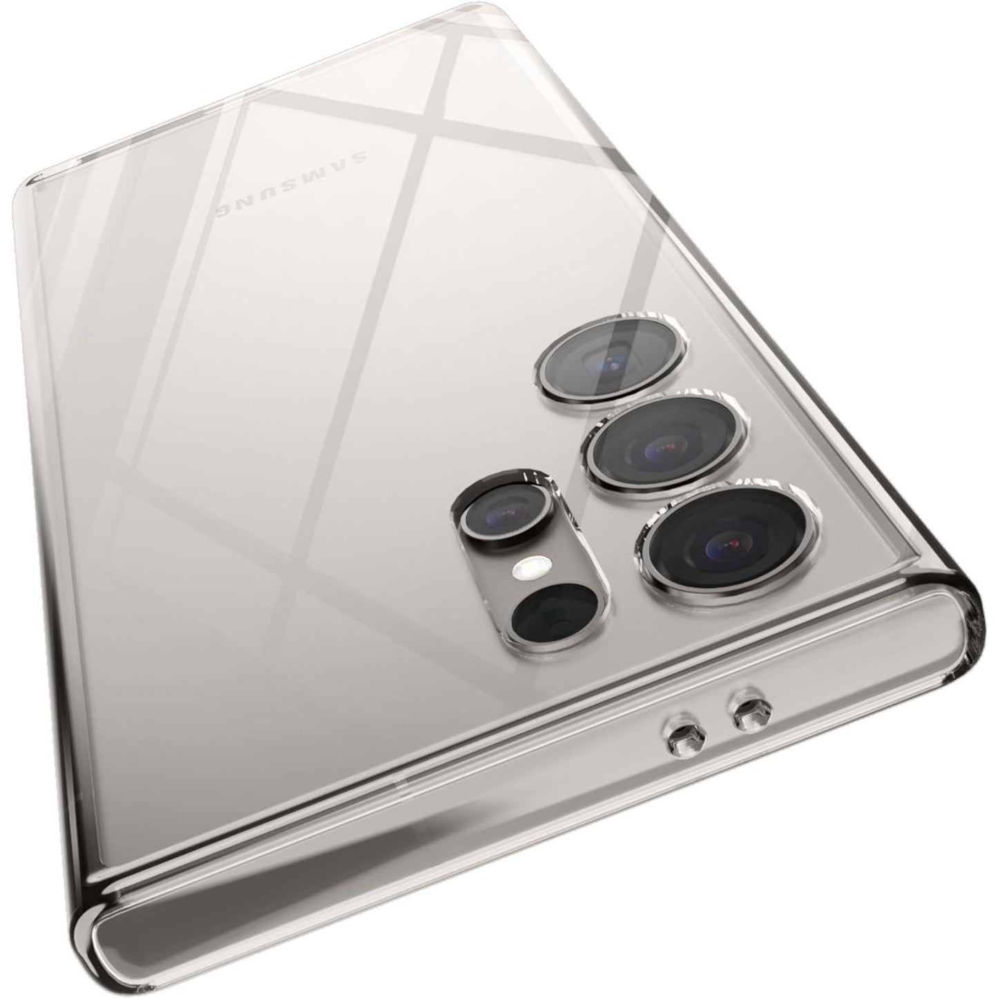 Crystal Clear Slim Ultrahard Polycarbonate High Definition Protective Phone Case for Samsung S25 S25+ S25Ultra S24 S24+ S24Ultra S23Ultra - Precise Camera Cutouts Full Cover