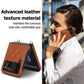 Luxury Silk Scarf Chian Leather Case For Samsung Galaxy Z Flip 6 Flip 5 Flip 4 Flip3 5G Luxury Crossbody Strap Smart Phone Cover