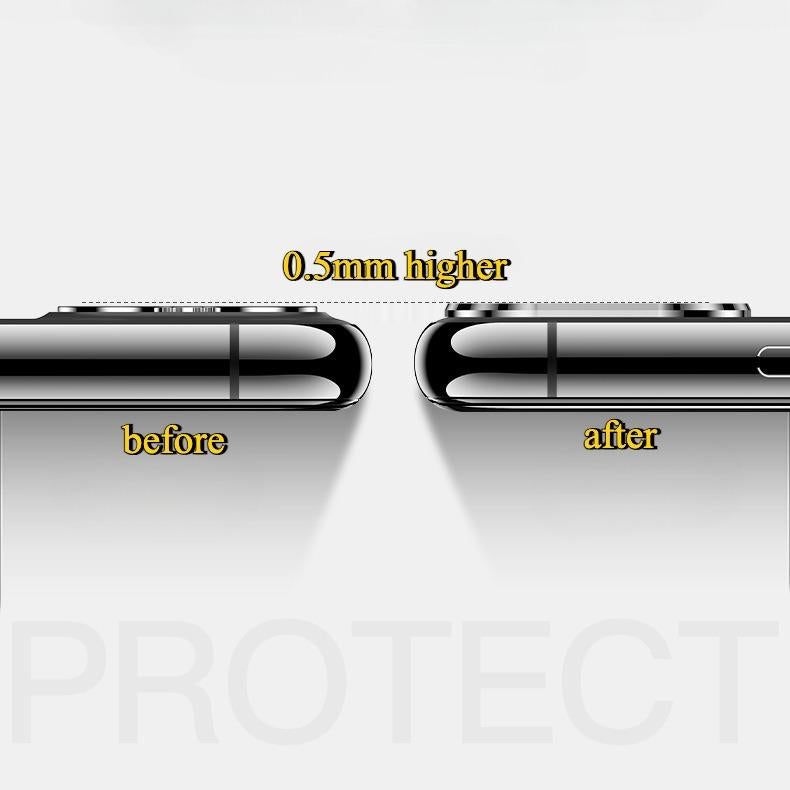 Clear High Definition Full Glass Camera Lens Transparent Cover Protector For iPhone 16 15 14 13 12 11 Pro Max