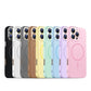 Liquid Silicone Fine Ring Strong Magnetic Precision Crystal Len Protector Fingerprint-proof Phone Case For iPhone 16ProMax 15 14 13 12 11, Soft Skin Feel Shockproof Soft Full Cover