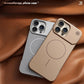 Aromatherapy Frameless Heat Dissipation Aluminium Alloy Strong Magnetic Len Protection Phone Case For iPhone 16ProMax 15 14 13 12 11, Skin Feel Shockproof Hard Full Cover