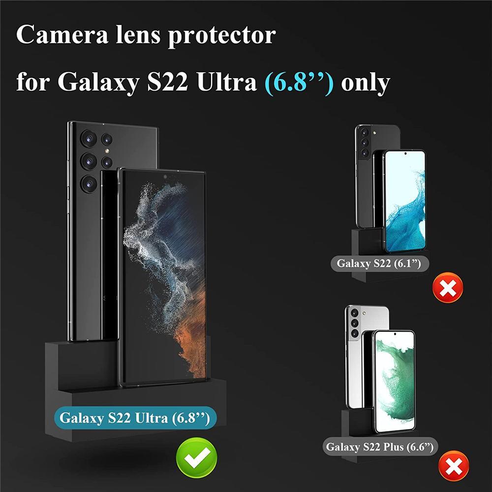 For Samsung S24FE S23FE Camera Lens Protector Aluminum Alloy Metal Tempered Glass Camera Film