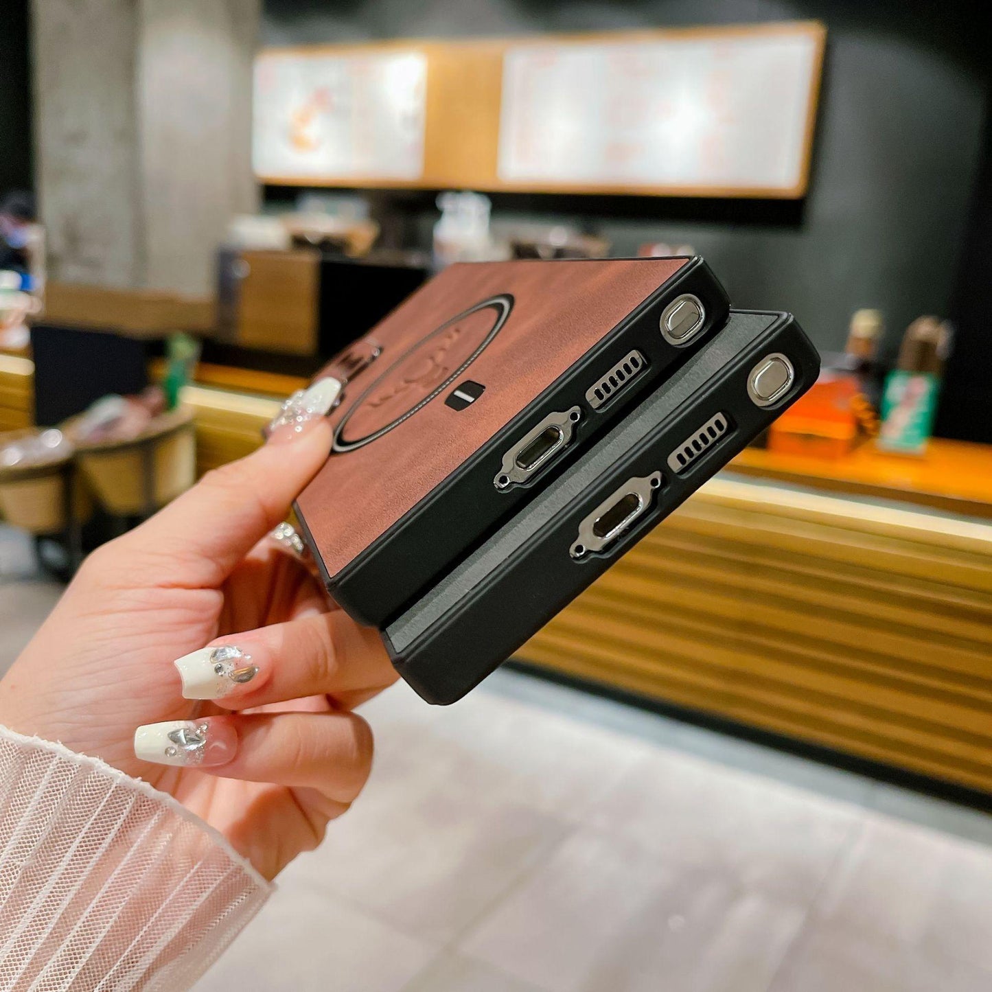 For Samsung S25Ultra S25Edge S24 S23 S22 S21 Note20 Case, Deer Pattern Matte Suede Leather Magnetic Shockproof Anti-Slip Hard Phone Case