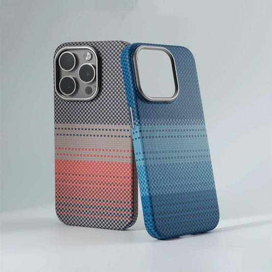 Carbon Fiber Matte Strong Magnetic Camera Hardware Shockproof Phone Case For iPhone 16ProMax 15 14 13 Support Wireless Charging Hard Full Cover