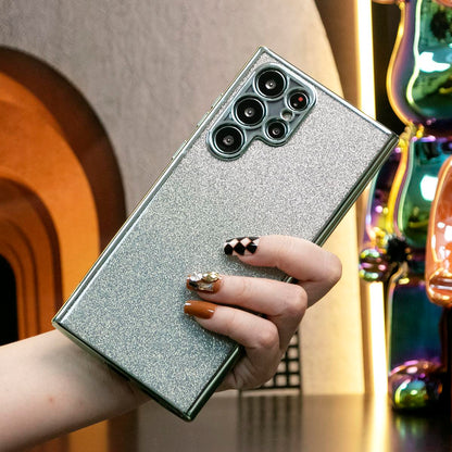 Glitter Transparent Gradient Plating Basic Phone Case For iPhone 16 15 14 13 12 11 XR XSMax X/XS Soft TPU Back Cover
