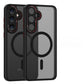 Premium Matte Metal Len Hardware Magnetic/Non Magnetic Phone Case, Camera Lens Protection PC Hard Cover, With Shockproof Anti-Fall Bumper For Samsung S25Ultra S25+ S25 Full Cover