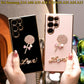 Love lollipop Plating Phone Case for Samsung A16 A15 A24 A25 A34 A35 A52 A53 A54 A55 A06