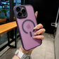 For iPhone 16ProMax 16 15 14 13 Phone Case, Matte Transparent C Pattern Magnetic Acrylic Slim, Camera Len Protector Cover Protection Hard Full Cover