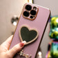 For iPhone 16 15 14 13 12 11 XR XSMax X/XS Phone Case, Love Heart Mirror, Plating Electroplate Luxury Elegant Case Camera Protector Shockproof Soft Cover