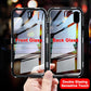 High Definition Tempered Glass Double Sided Full Cover 360 Magnetic Adsorption Metal Case For iPhone 16ProMax 16 15 14 13 12 11 Pro Max X/XS Front and Black Full Glass Cover
