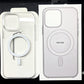 Transparent Hard PC Phone Case For iPhone 16 15 14 13 12 11 Pro Max Clear Crystal Magnetic Back Cover