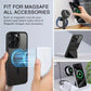 Retro Matte Transparent Magnetic Wireless Charging Compatible Case for iPhone 16ProMax 16 15 14 13 12 Pro Max - Shockproof PC Acrylic Hard Phone Cover