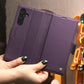 Business Card Slot Wallet Phone Case With RFID Blocking, Flip Leather Kickstand Shockproof Cover For Samsung A05S A06 A14 A15 A16 A24 A25 A26 A34 A35 A36 A53 A54 A55 A56 A73