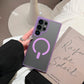 Matte Clear Macaron Magnetic Phone Case For Samsung S25Ultra S25Plus S25 S24Ultra S24 S23FE S23 [Not Yellowing] [Skin Feel] Shockproof Hard Full Cover