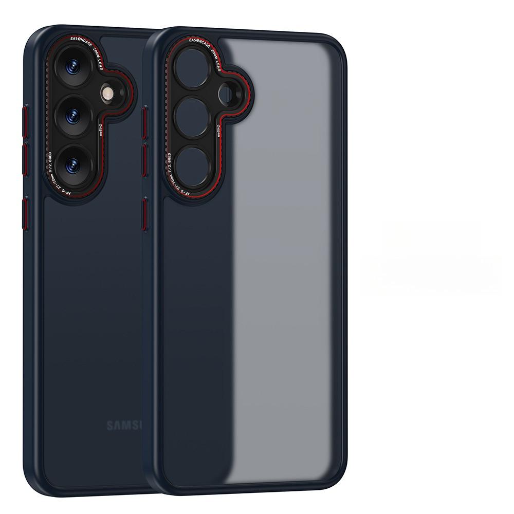 Premium Matte Metal Len Hardware Magnetic/Non Magnetic Phone Case, Camera Lens Protection PC Hard Cover, With Shockproof Anti-Fall Bumper For Samsung S25Ultra S25+ S25 Full Cover
