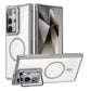 For Samsung S25Ultra S25 S24 S23 S21FE S20FE Strong Magnetic Phone Case, Glass Camera Kickstand Protection, HD Acrylic Four Corner Shockproof Bumper Hand Feel Hard Full Cover