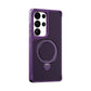 Carbon Fiber Pattern Slim PC Strong Magnetic Phone Case with 360 Rotating Metal Kickstand For Samsung S25Ultra S25Plus S25 S24 S23 A16 A26 A36 A56 Skin Feel Bumper Shockproof Hard Full Cover