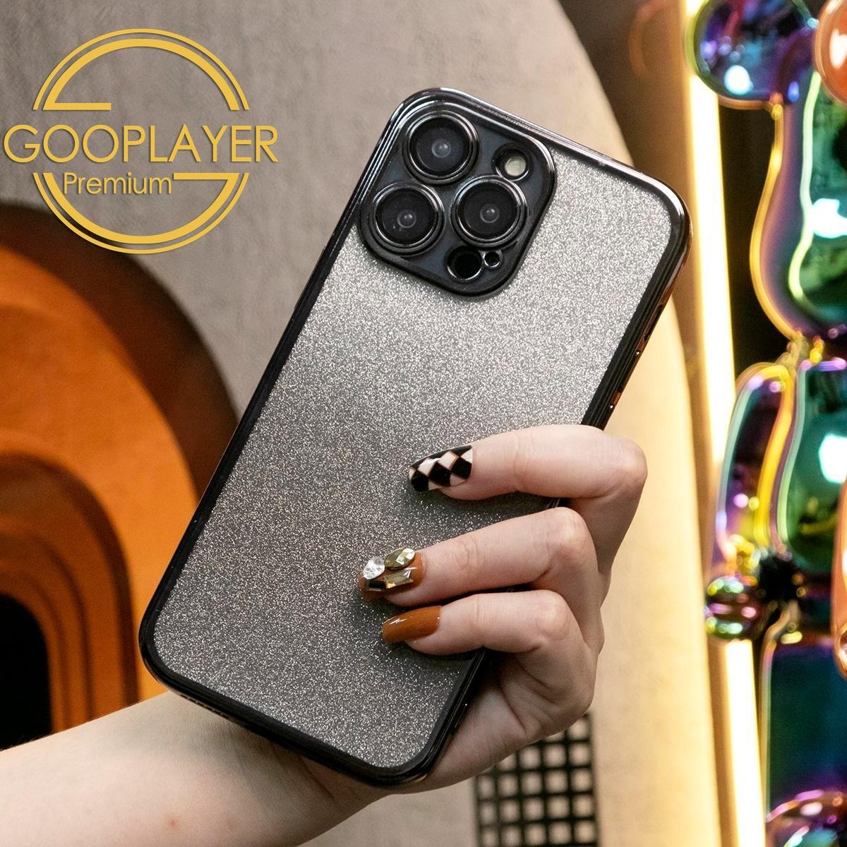 For iPhone 16 15 14 13 Pro Max Phone Case, Clear Gradient Glitter TPU Luxury Plating Slim Soft Full Cover