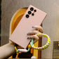 Liquid Silicone Matte Shockproof Phone Case With Adjustable Woven Strap For Samsung A73 A72 A55 A54 A53 A52 A35 A34 A33 A25 A24 A23 A15 A14 A13 Camera Protect Soft Cover