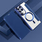 Luxury Flip Leather Magnetic Wireless Charging Phone Case For Samsung S25 S24 S23 S22 Stand Card Slots Bag Cover