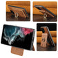 For Samsung S25 S24 S23 A16 A15 A36 A35 A56 A55 A53 Leather Phone Case with Strong Magnetic Wallet Ring Stand, Anti-Fall Card Bag Kickstand for Magsafe Shockproof Business Hard Full Cover