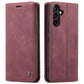 For Samsung S25Ultra S24 S23 S22 S21 Note20 Case With Card Holder, Matte Wallet Case For Women Men, Durable Faux Leather Kickstand Magnetic Clasp Shockproof Phone Case