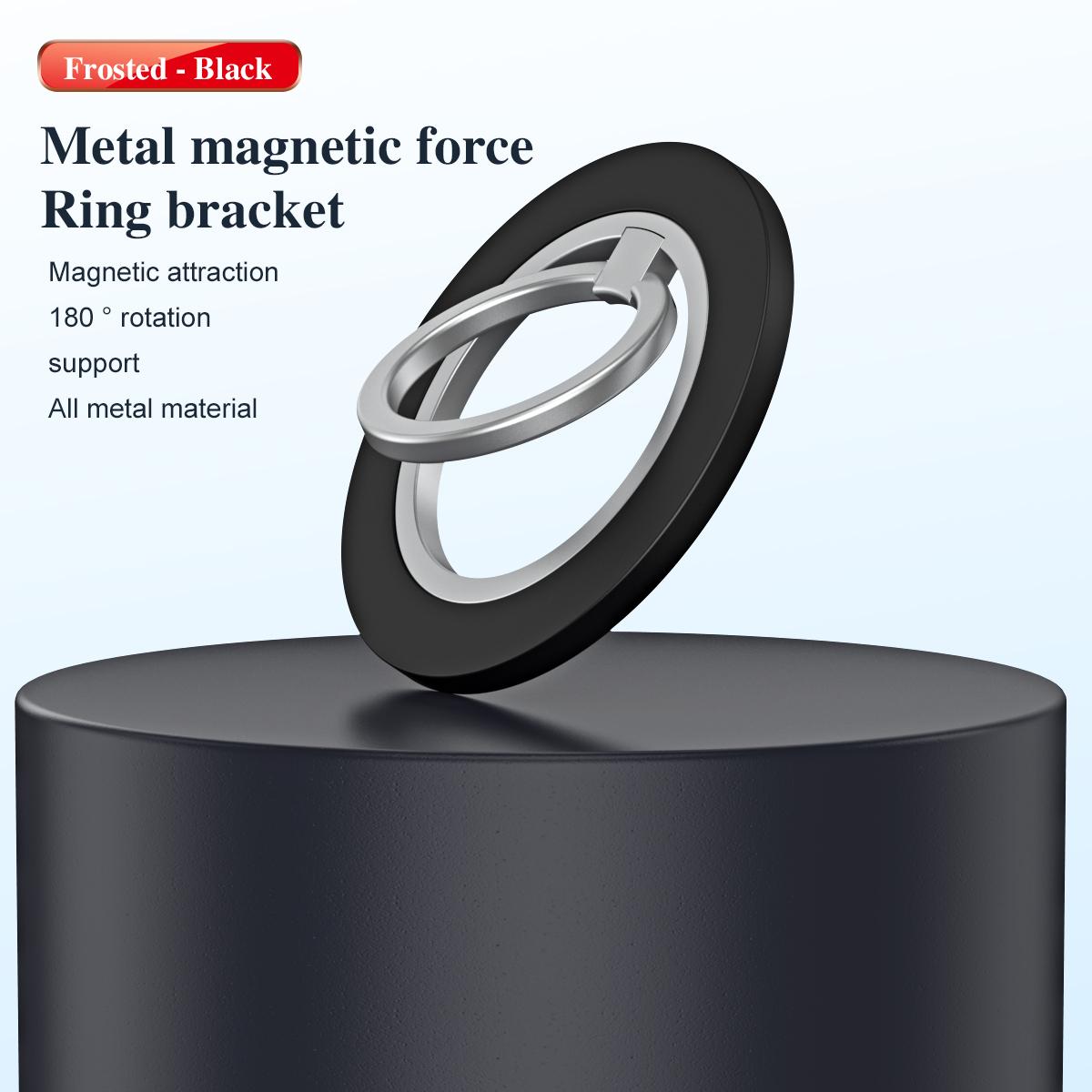 180 Degree Rotation Strong Magnetic Finger Ring Phone Holder Classy Damping Fold Stable Support Multi-angle Ring, for iPhone 16 15 14 13 12 for Samsung S25 S24 S23