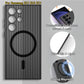 Corrugated Grille Magnetic Hard Polycarbonate Ultra-Thin Light Phone Case for Samsung S25Ultra S24 S23 Matte Frozen Fog Thin High Transparency Full Cover