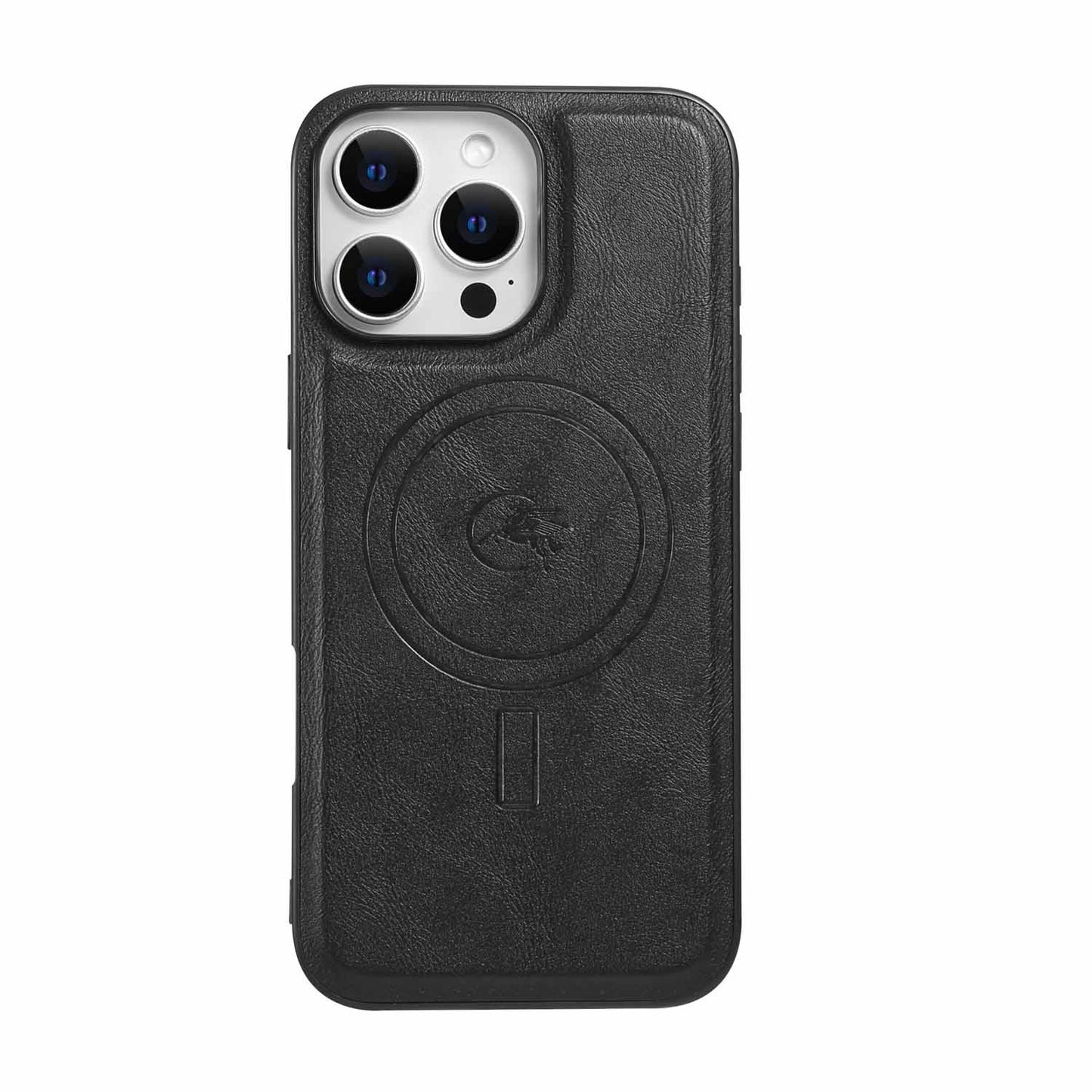 For iPhone 16ProMax 16 15 14 13 12 Leather Phone Case with Strong Magnetic, Anti-Fall for Magsafe Shockproof Business Hard Full Cover