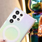 For Samsung S25Ultra S25 S24FE S24 S23 S22 Plus Ultra ZFlip6 ZFold6 5 4 3 Case, Clear Laser Colorful Magnetic, Glitter Luxury Elegant Case Camera Protection Shockproof Hard Cover