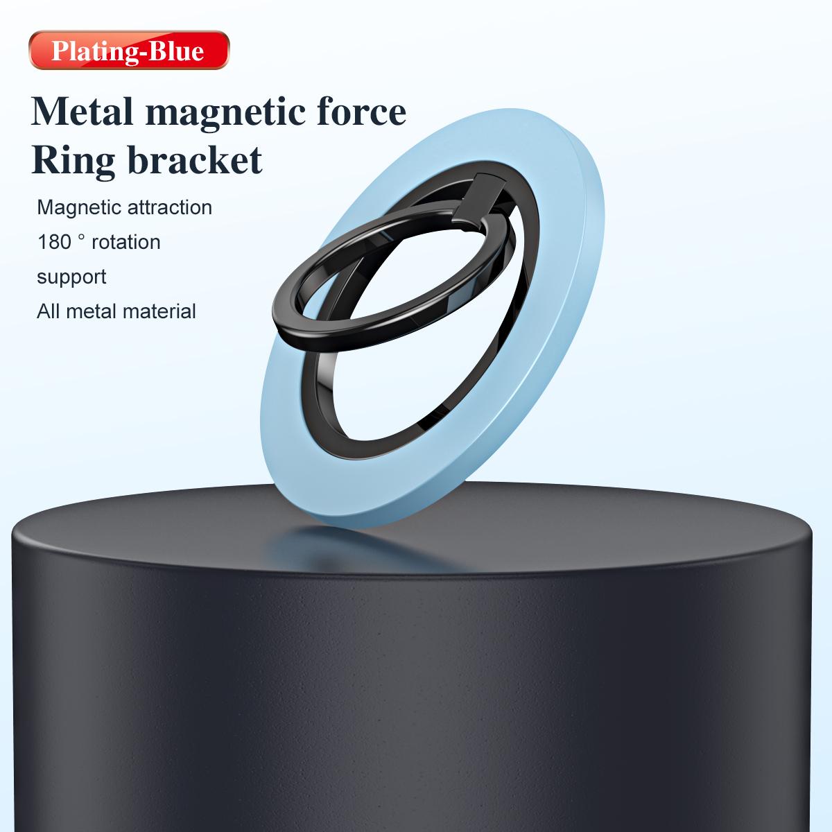180 Degree Rotation Strong Magnetic Finger Ring Phone Holder Classy Damping Fold Stable Support Multi-angle Ring, for iPhone 16 15 14 13 12 for Samsung S25 S24 S23