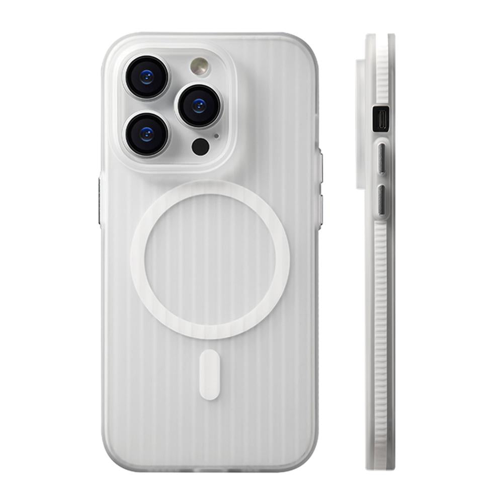 Luxury Transparent Matte Magnetic Wireless Charger Phone Case For iPhone 16 15 14 13 Pro Max Armor Bumper Shockproof Cover